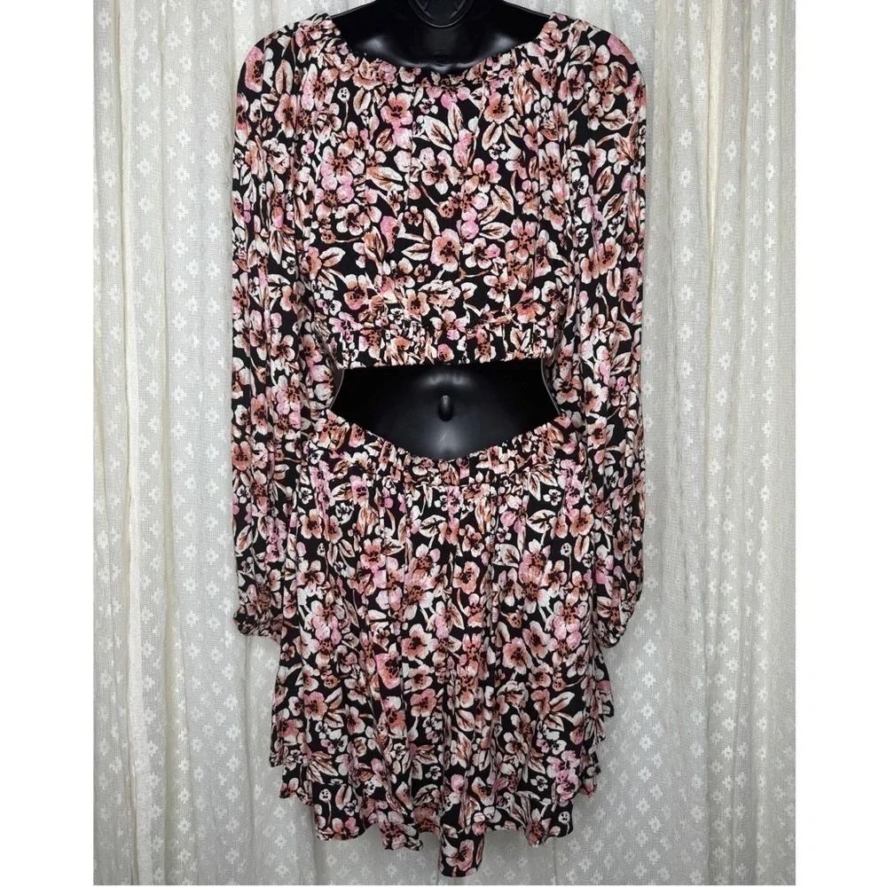Free People Jael Printed Mini Dress NWOT